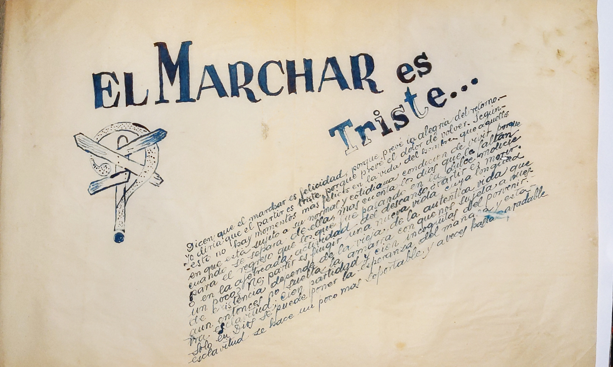 Manuscrito el marchar